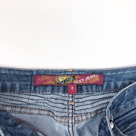 🎁3X$25🎁 Sexy Low Rise Denim Jeans Size 6 - Picture 3 of 3